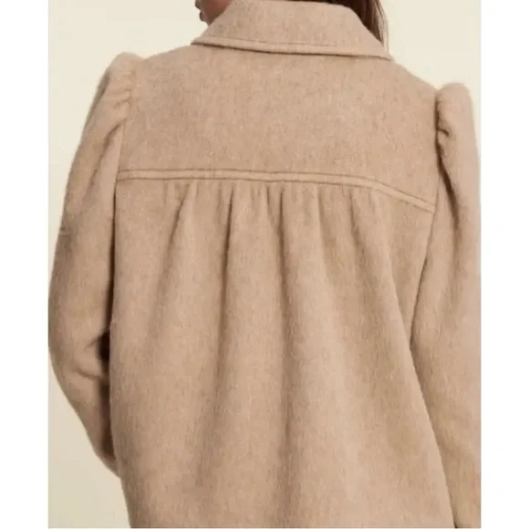 Rouje Tan Wool Coat - Picture 2 of 9